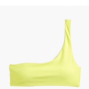 NWT J. Crew Reversible one-shoulder bikini top, L